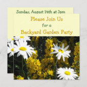 Invitation de Garden Party (Devant / Derrière)