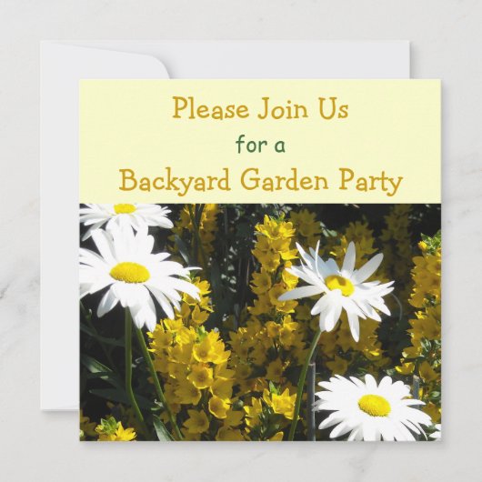 Invitation de Garden Party (Devant)