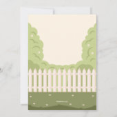 Invitation de Garden Party (Dos)