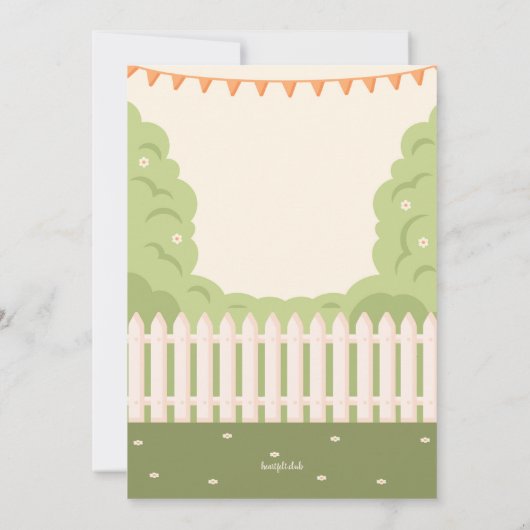 Invitation de Garden Party (Dos)