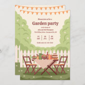 Invitation de Garden Party (Devant / Derrière)