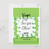 Invitation de Garden Party (Dos)