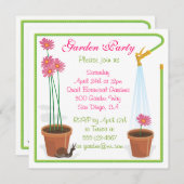 Invitation de Garden Party (Devant / Derrière)