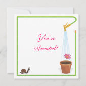 Invitation de Garden Party (Dos)