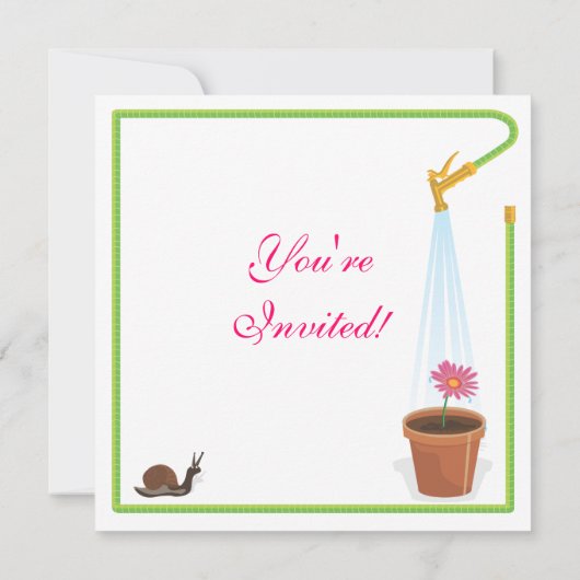 Invitation de Garden Party (Dos)