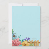 Invitation de Garden Party (Dos)