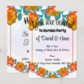 Invitation de Garden Party (Devant / Derrière)