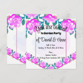 Invitation de Garden Party (Devant / Derrière)