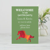 Invitation de Garden Party avec Cheval (Debout devant)