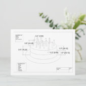 Invitation de gâteau d'anniversaire de l'ingénieur (Debout devant)