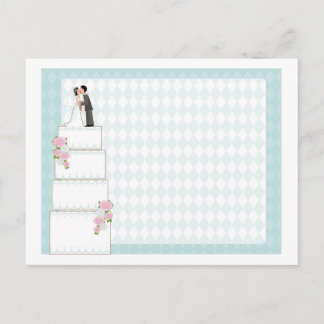 Invitation de gâteau mariage