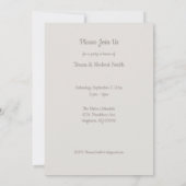 Invitation de gâteau personnalisé pour la fête du (Dos)