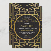 Invitation de Gatsby à la fête Art déco des années (Devant / Derrière)