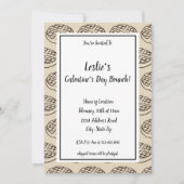 Invitation de gaufre de brunch de la Saint-Galenti (Devant)