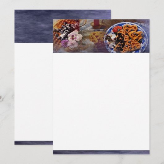 Invitation de gaufres (Devant / Derrière)