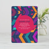 Invitation de géométrie colorée (Debout devant)