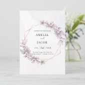 Invitation de géométrie verte moderne (Debout devant)