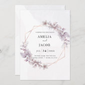 Invitation de géométrie verte moderne (Devant / Derrière)