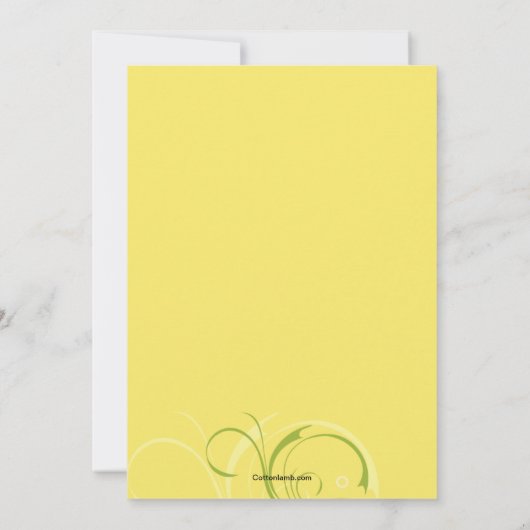 Invitation de Gerbera Daisies (Dos)