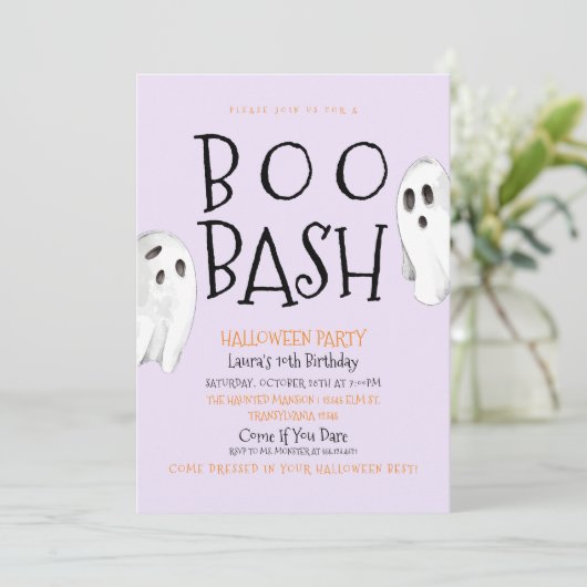 Invitation de Ghost, Boo Bash Halloween (Debout devant)