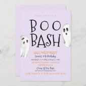 Invitation de Ghost, Boo Bash Halloween (Devant / Derrière)