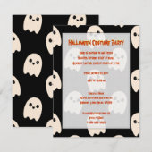 Invitation de Ghost Halloween (Devant / Derrière)