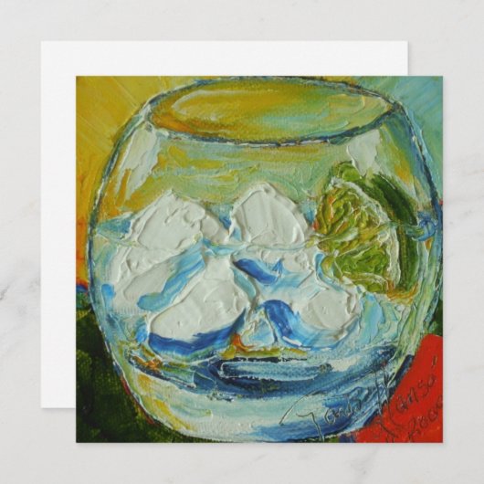 Invitation de Gin Tonic (Devant / Derrière)