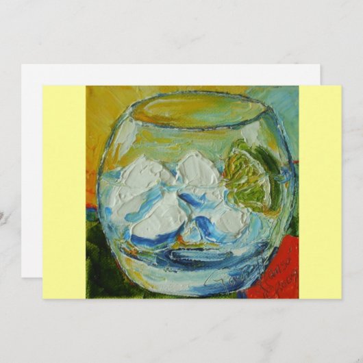 Invitation de Gin Tonic (Devant / Derrière)