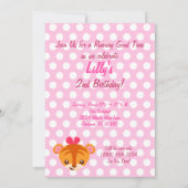 Invitation de Girly Tiger (Dos)