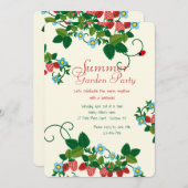 Invitation de gisement de fraise (Devant / Derrière)