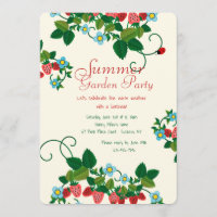 Invitation de gisement de fraise