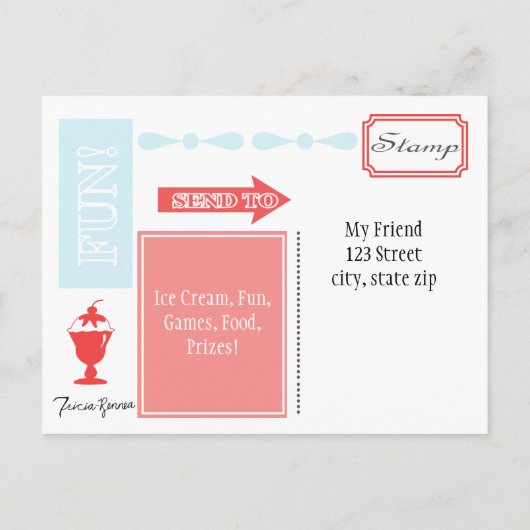 Invitation de glace (Dos)