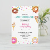 Invitation de glace donut (Debout devant)