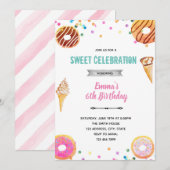 Invitation de glace donut (Devant / Derrière)