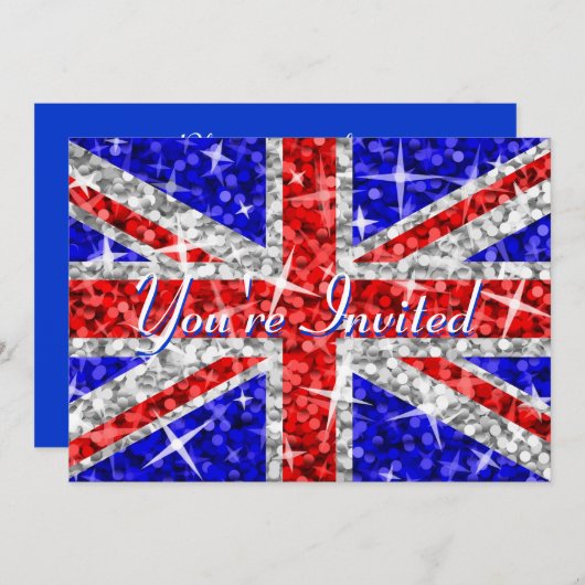 Invitation de Glitz UK "Vous êtes invité" (Devant / Derrière)