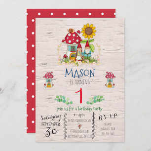 Invitation de Gnome Woodland