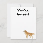 Invitation de Golden Retriever (Dos)