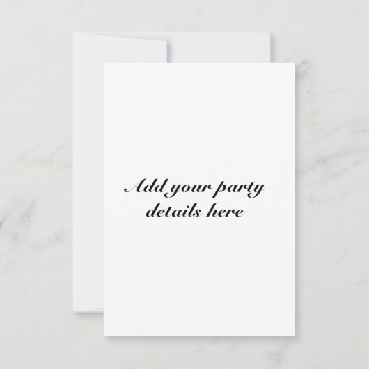 Invitation de golf (Dos)