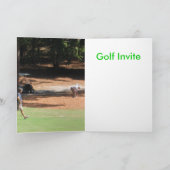 Invitation de golf (Intérieur)