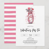 Invitation de golf de la Saint-Valentin, golf à la (Devant / Derrière)