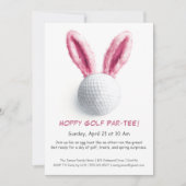 Invitation de golf Pâques Par-TEE (Devant)