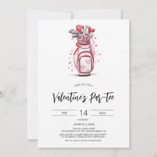 Invitation de golf pour la Saint-Valentin, golf po