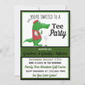 Invitation de golf Tee Party (Devant)