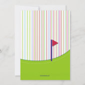 Invitation de golfeur (Dos)