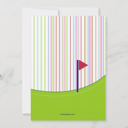 Invitation de golfeur (Dos)