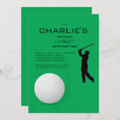 Invitation de golfeurs (Devant / Derrière)