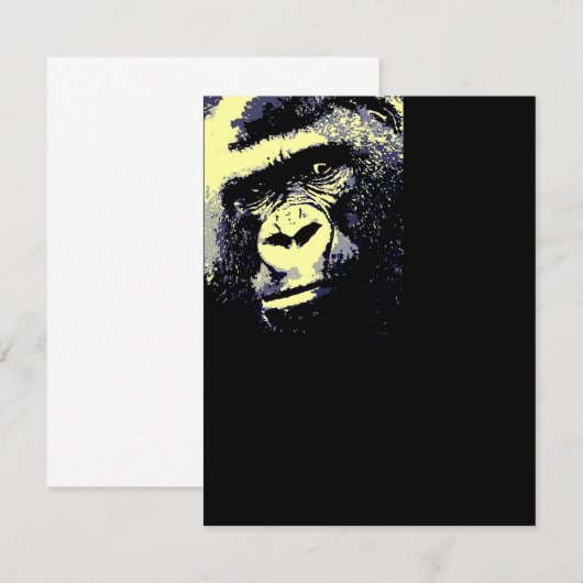 Invitation de Gorilla - Invitations de Gorillas am (Devant / Derrière)