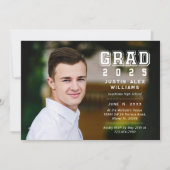 Invitation de Grad Photo Moderne (Devant)