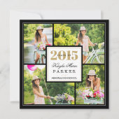Invitation de graduation 2015 Classy Photo Collage (Devant)