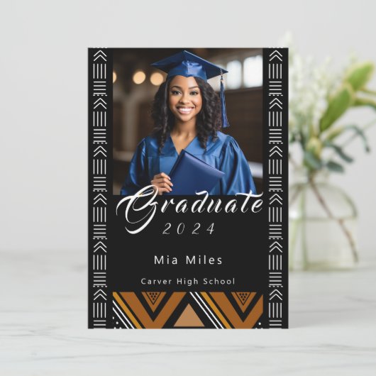 Invitation de graduation Afrocentrée (Debout devant)